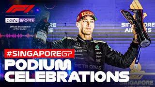 Podium Celebrations | Formula 1 Singapore Grand Prix 2025