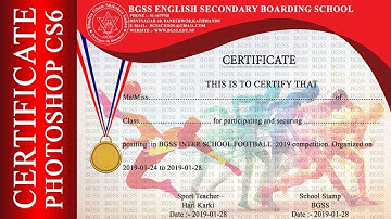 Certificate design| Photoshop cs6 manipulation | Hari Karki