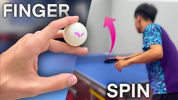 ILLEGAL Finger Spin Serve in Table Tennis