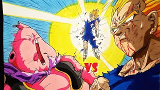Dragon Ball Z Clic Majin Vegeta Vs Fat Buu, Full Fight English Dub