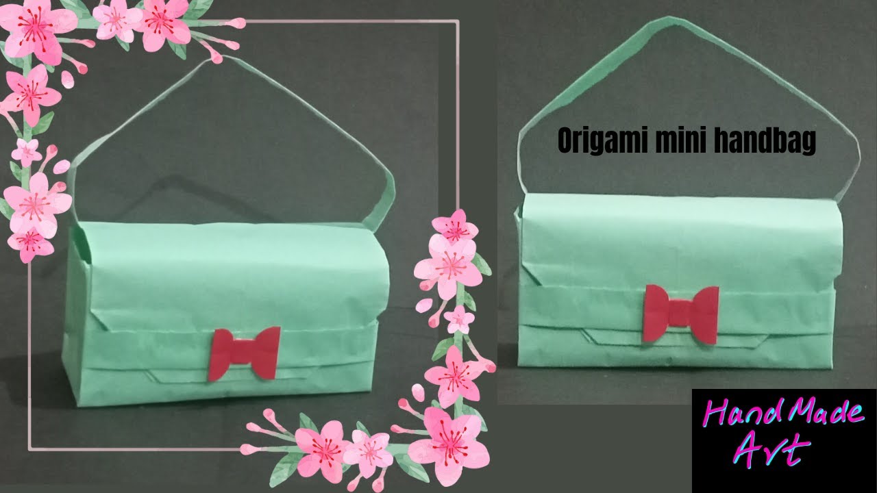 Diy Mini bag Origami paper mini bag how to make mini paper bag YouTube