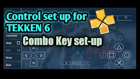 TEKKEN 6 PPSSPP Combo Key | add 1,2,3,4 buttons in ppsspp.