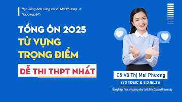TỔNG ÔN 2025: TỪ VỰNG TRỌNG ĐIỂM - DỄ XUẤT HIỆN TRONG ĐỀ THI THPT