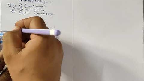 Engineering Drawing Dimensioning