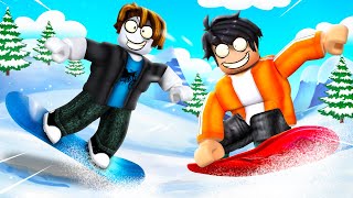 Becoming a PRO in Snowboard Obby In Roblox !!!