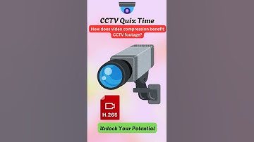 How does video compression benefit CCTV footage?  #quiz #surveillancecamera #cctv