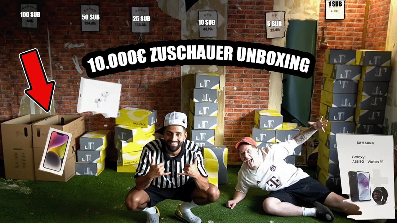 Jordan & Semih 10.000€ ZUSCHAUER UNBOXING (iPhone)