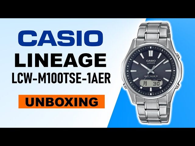 Casio Lineage LCW-M100TSE-1AER Unboxing 4K - YouTube