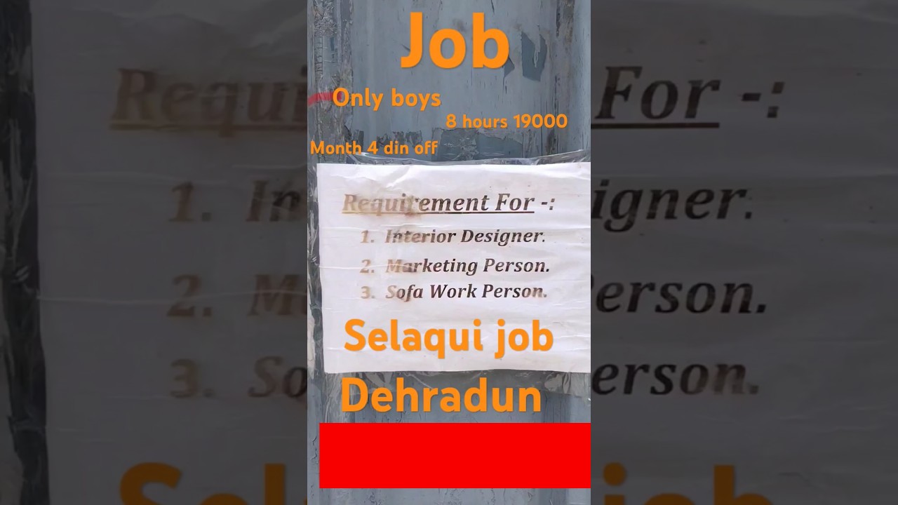 dehradun selaqui job 