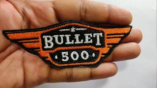 Bullet 500 Embroidery Patch