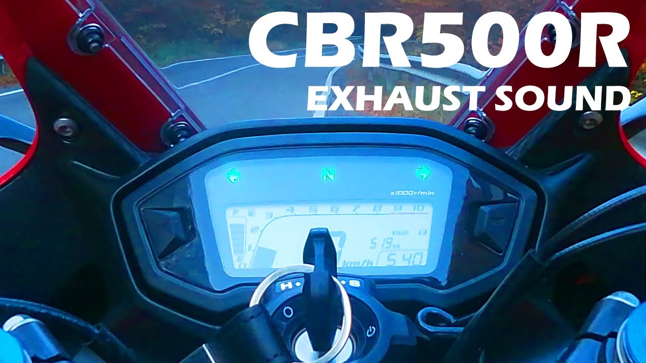 Honda CBR500R Standard Exhaust Sound YouTube