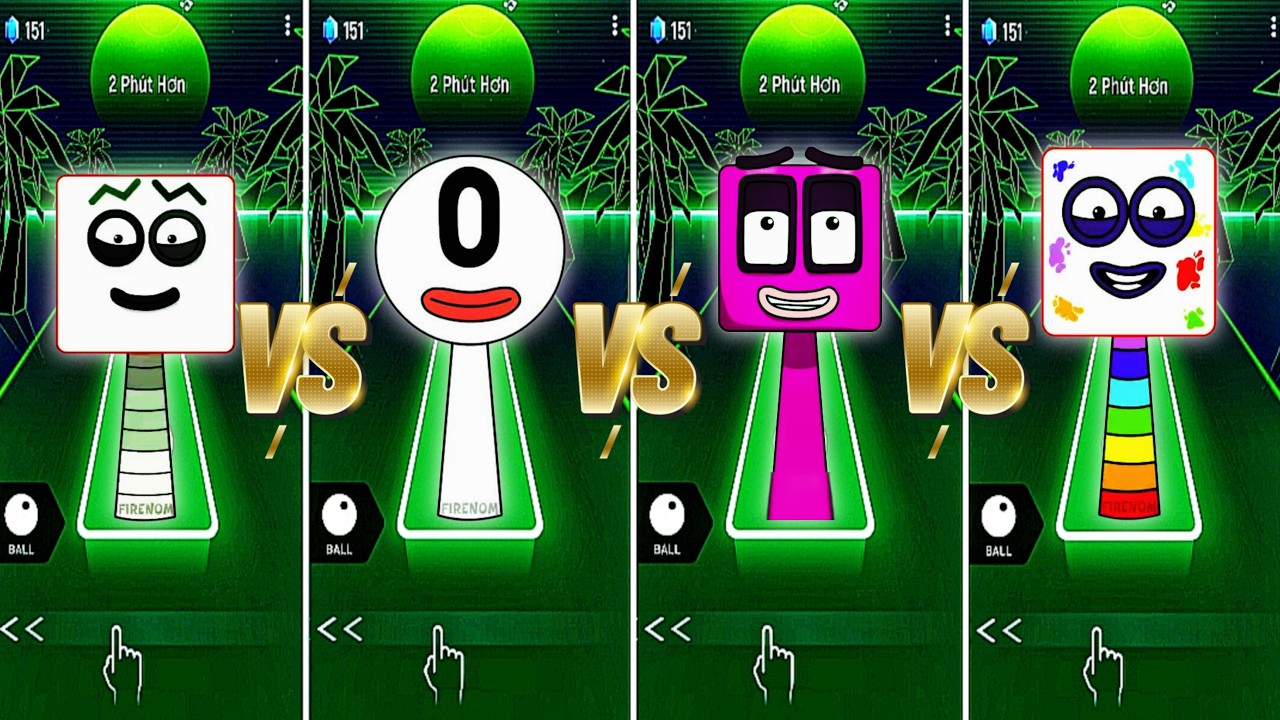 SPRUNKI OC FROM NUMBERBLOCKS  NINETEEN VS ZERO VS EIGHTEEN VS SEVENTEEN COFFIN DANCE SONG COVER IN