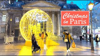 Paris France ?? - HDR walking in Paris  - Christmas in Paris - Shopping streets - 4K HDR 60 fps