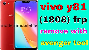 vivo y81 (1808) frp remove with avenger tool