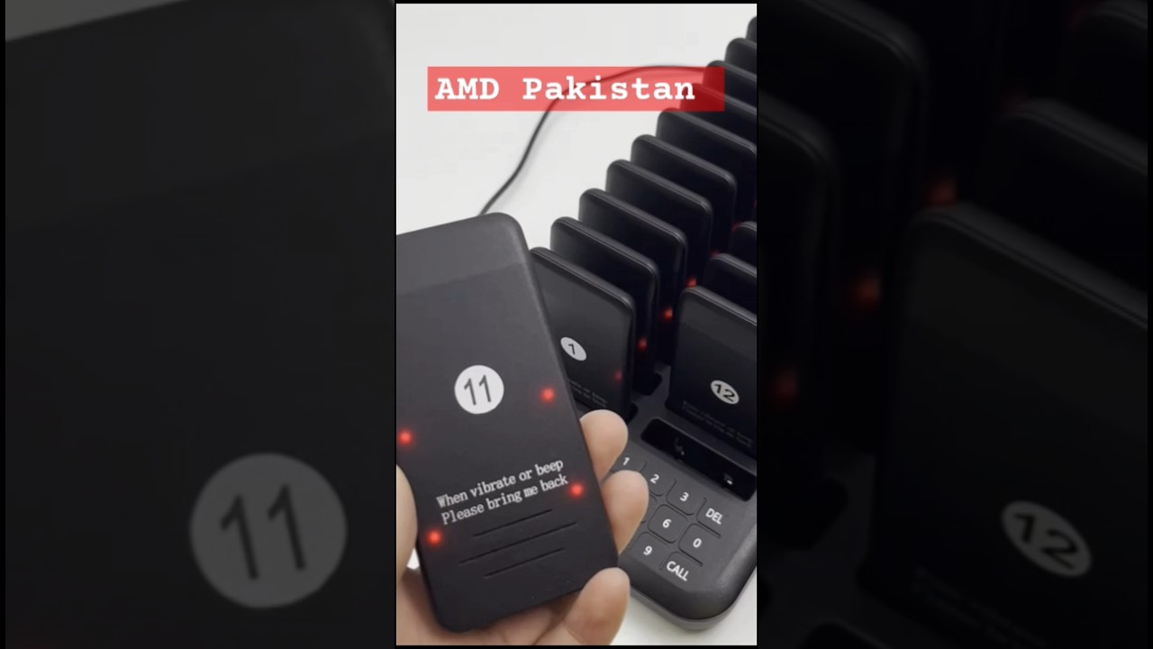 Wireless Calling System 20PCS Pager Restaurant Queue Paging System in Pakistan 