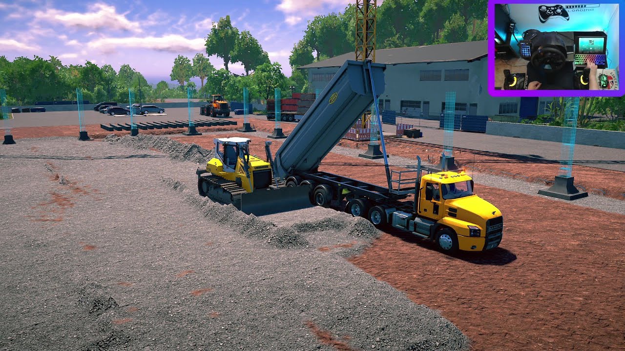 👷‍♂️CONSTRUCTION SIMULATOR 22🦺DLC MAPA PUERTO ESPACIAL #43-Control en tierra-4