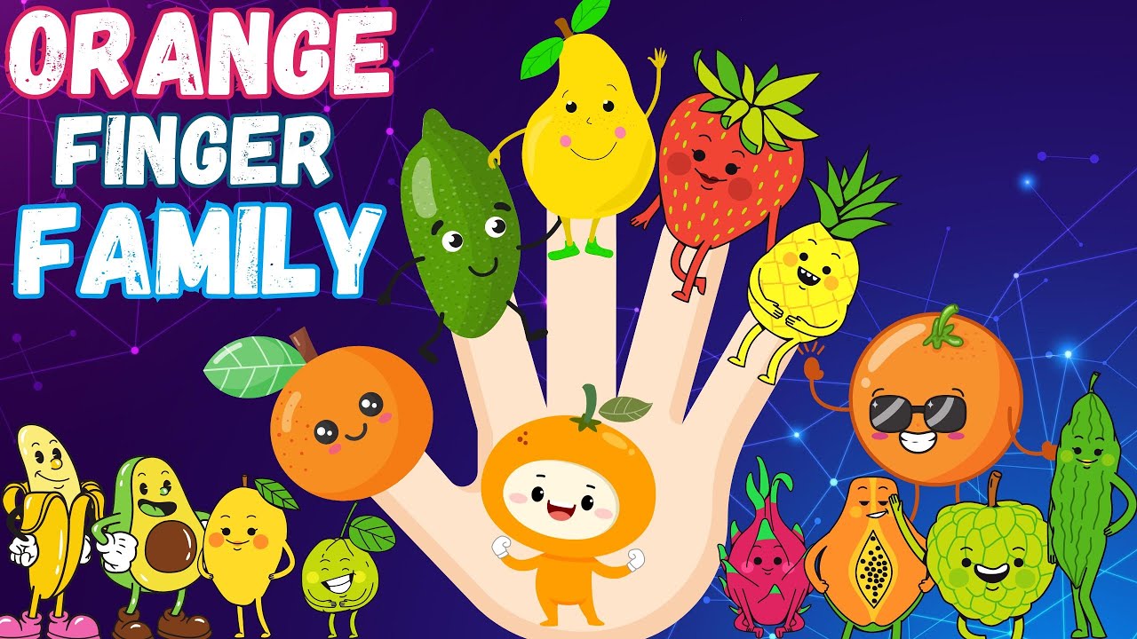 Orange Finger Family Song for Kids: Bhale Kids TV - YouTube