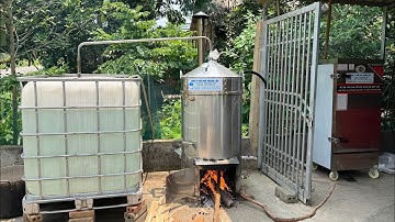 Nồi Hơi Nấu Rượu đun củi cấp hơi sang Tủ Nấu Cơm siêu nhanh tiết kiệm và hiện đại