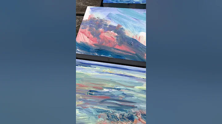Artist Andrea K. Lawson painting Summer Solsticeon...