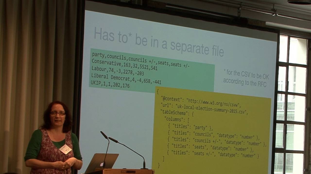 Jeni Tennison: Making CSV part of the Web