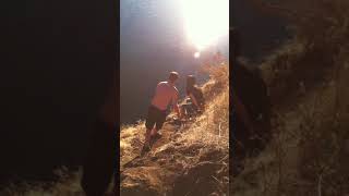 Epic cliff jump fail!