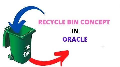 RECYCLE BIN CONCEPT in DATABASE  by SHEKAR_DESHAGANI
