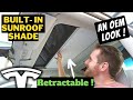 NEW- Tesla Built-In Retractable Sunroof Shade- An OEM Look | Model Y - Model 3 | Install + Review