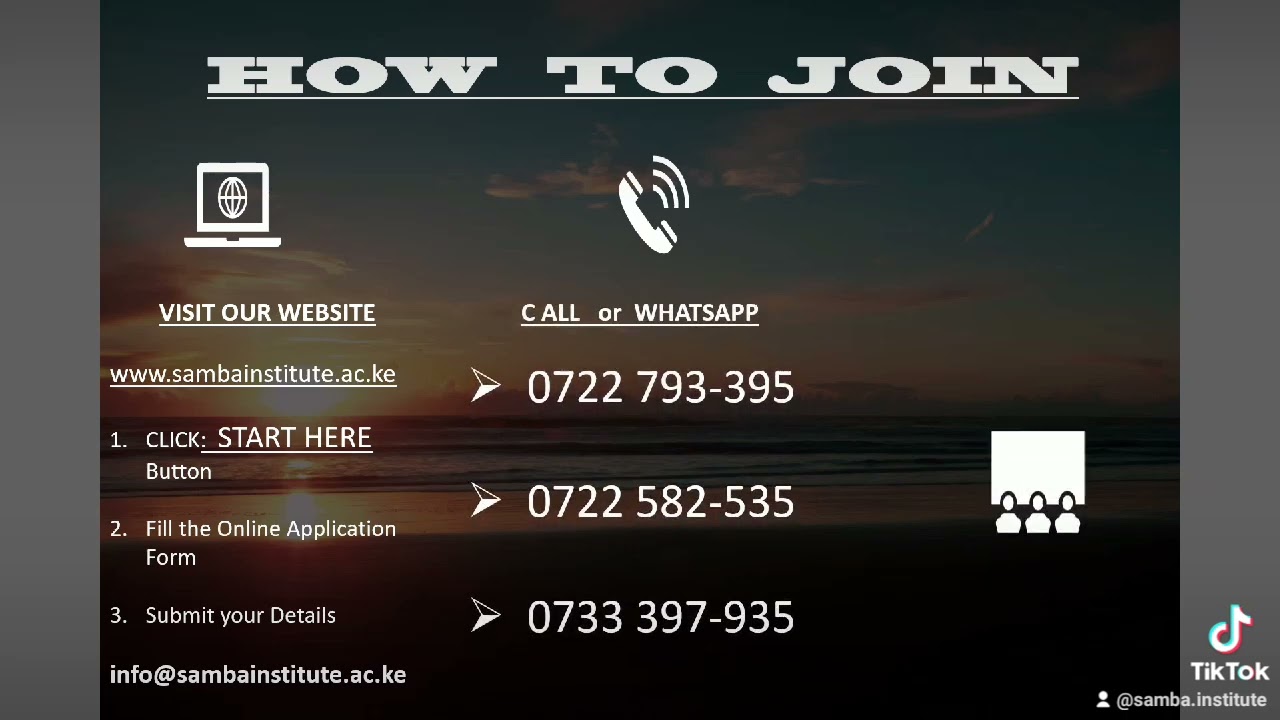 Join Samba Institute of Technical Training 