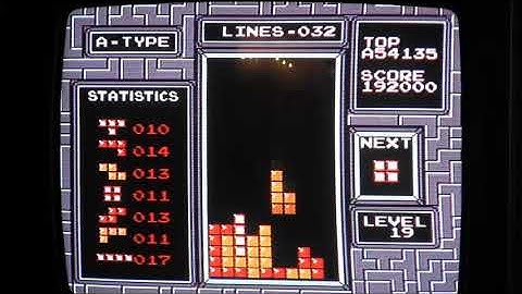 NES Tetris: 18 Consecutive Tetrises on Level 19