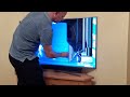 Attempting badly to fix cracked flat screen tv warning dont believe the fake repairs