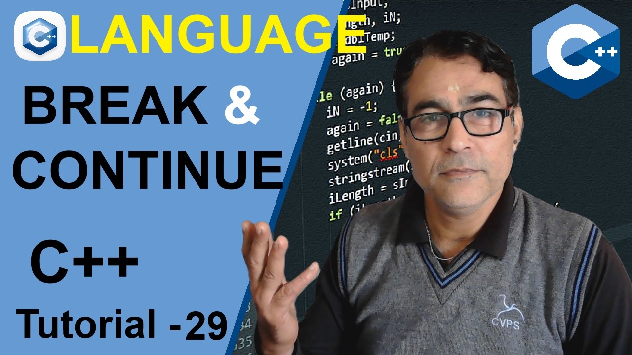 Break & Continue Statement in C++ Programming | CPP Tutorial - 29 - YouTube