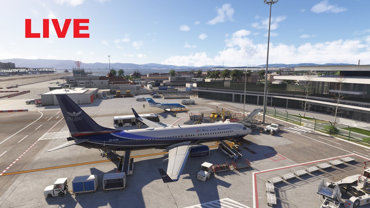 BeyondATC  B737 4K LIVE / LXGB Gibraltar - EDDL Duesseldorf