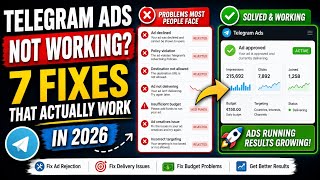 Telegram Ads Not Working | Telegram ads rejection issues 7 Fixes That Actually Work in 2026