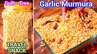 Garlic Murmura Snack Recipe In Minutes Guilt Free Travel Snack Lahsuni Murmura Chiwda - Fav Snack
