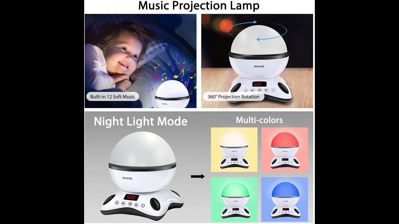 Moredig Baby Light Projector review - moredig baby projector for sleep ...