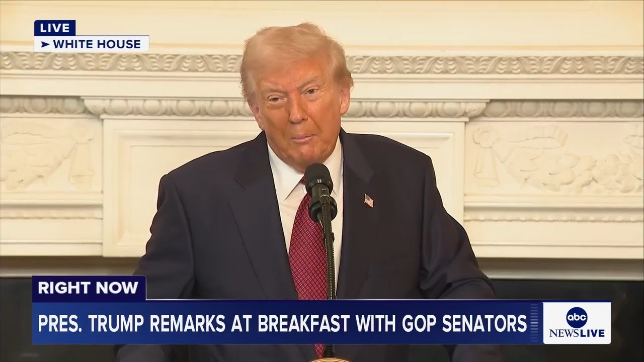 LIVE: Pres. Trump delivers remarks at breakfast with Republican Senators