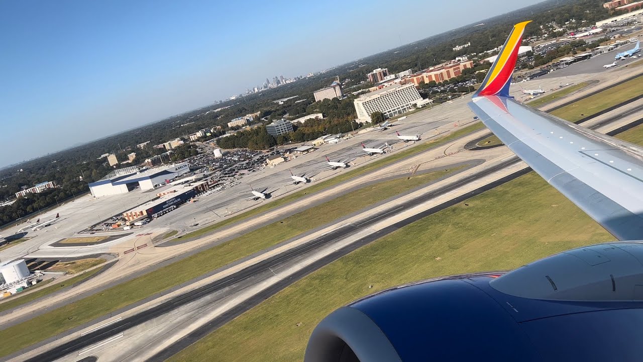 4K | Southwest Airlines Boeing 737-800 (N8622A) Amazing Afternoon Atlanta Takeoff