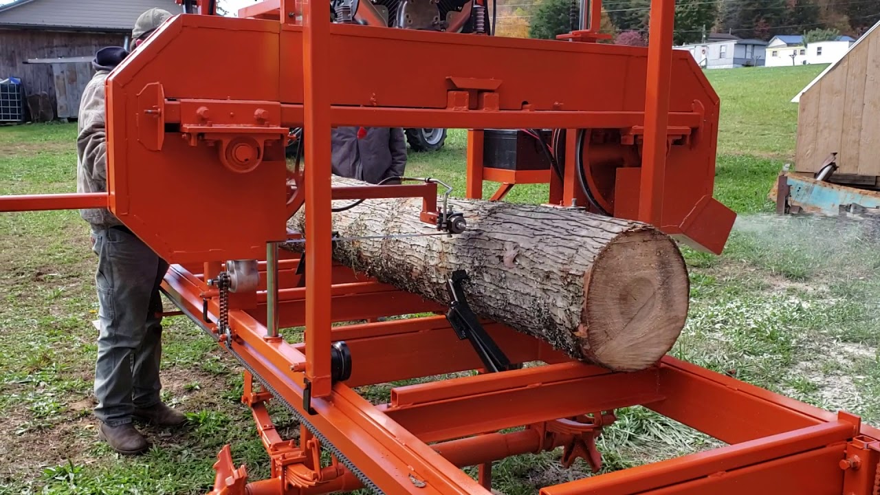 Home built bandsaw mill YouTube