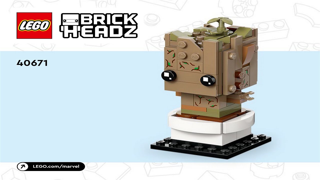 LEGO instructions - BrickHeadz - 40671 - Potted Groot