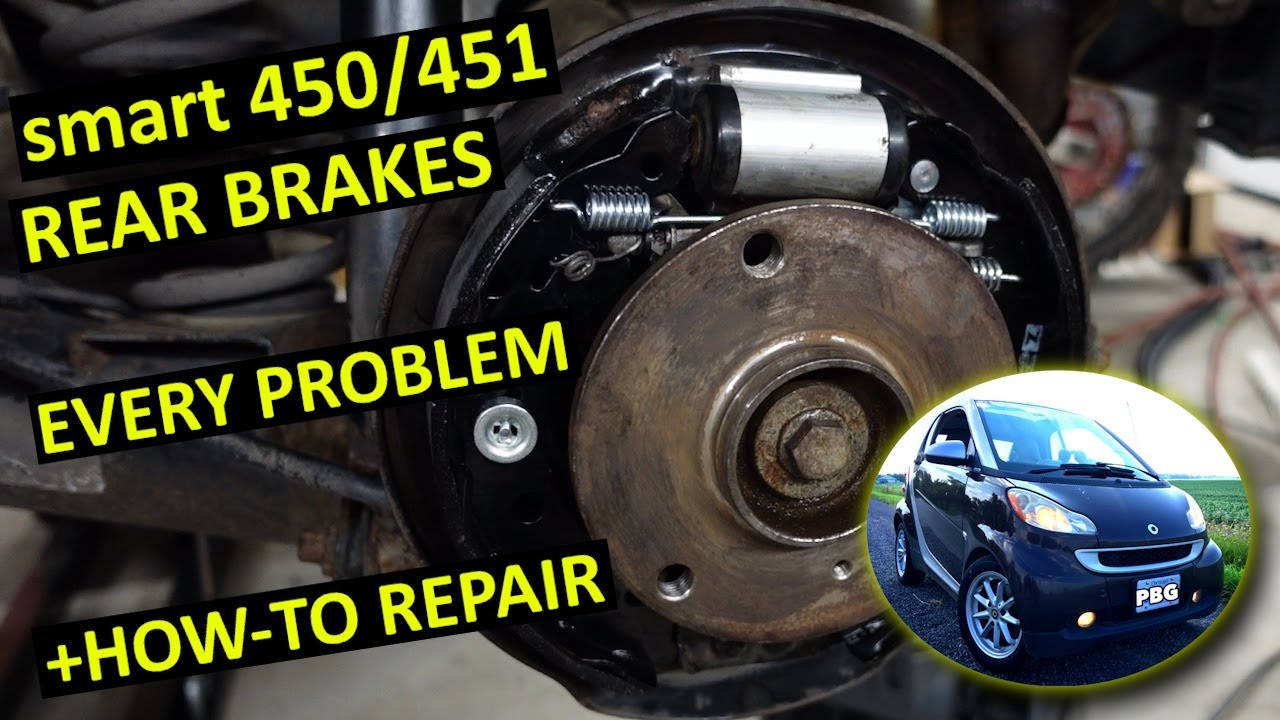 Задние тормоза Smart 450/451: все проблемы и способы их устранения