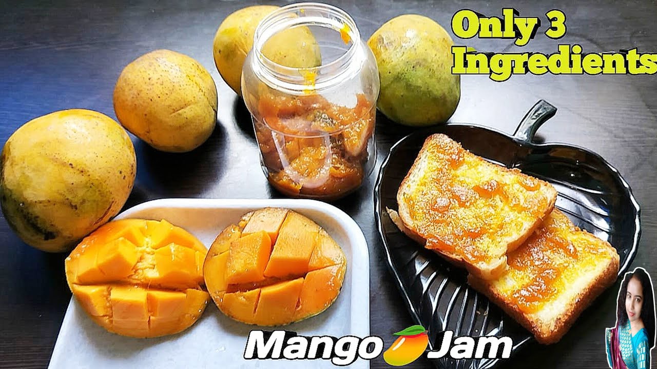 Mango Jam Recipe Home Made Mango Jam 3 Ingredients Mango Jam Recipe