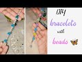 DIY bracelets with beads 🦋|how to make easy bracelet ✨|#ytvedio #trendinb #creative @Sabaxcreativity