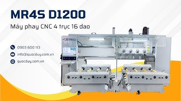 Máy Phay Tiện CNC 4 Đầu Xoay Làm Chân Ghế, Chân Cầu Thang... - MR4S D1200