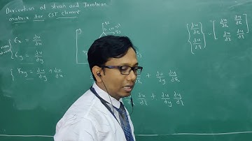 Strain and jacobian matrix derivation for cst element