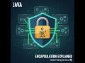 Java Encapsulation Explained in 5 Minutes | OOP for Beginners with Real Examples