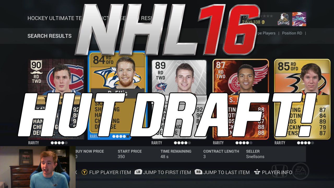 NHL 16 SMALLEST HUT DRAFT EVER!