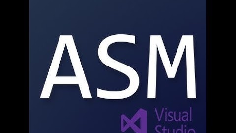 Assembly Language in Visual Studio