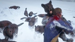 ARTHUR Fights multiple Legendary PANTHERS → Red Dead Redemption 2 PC mods