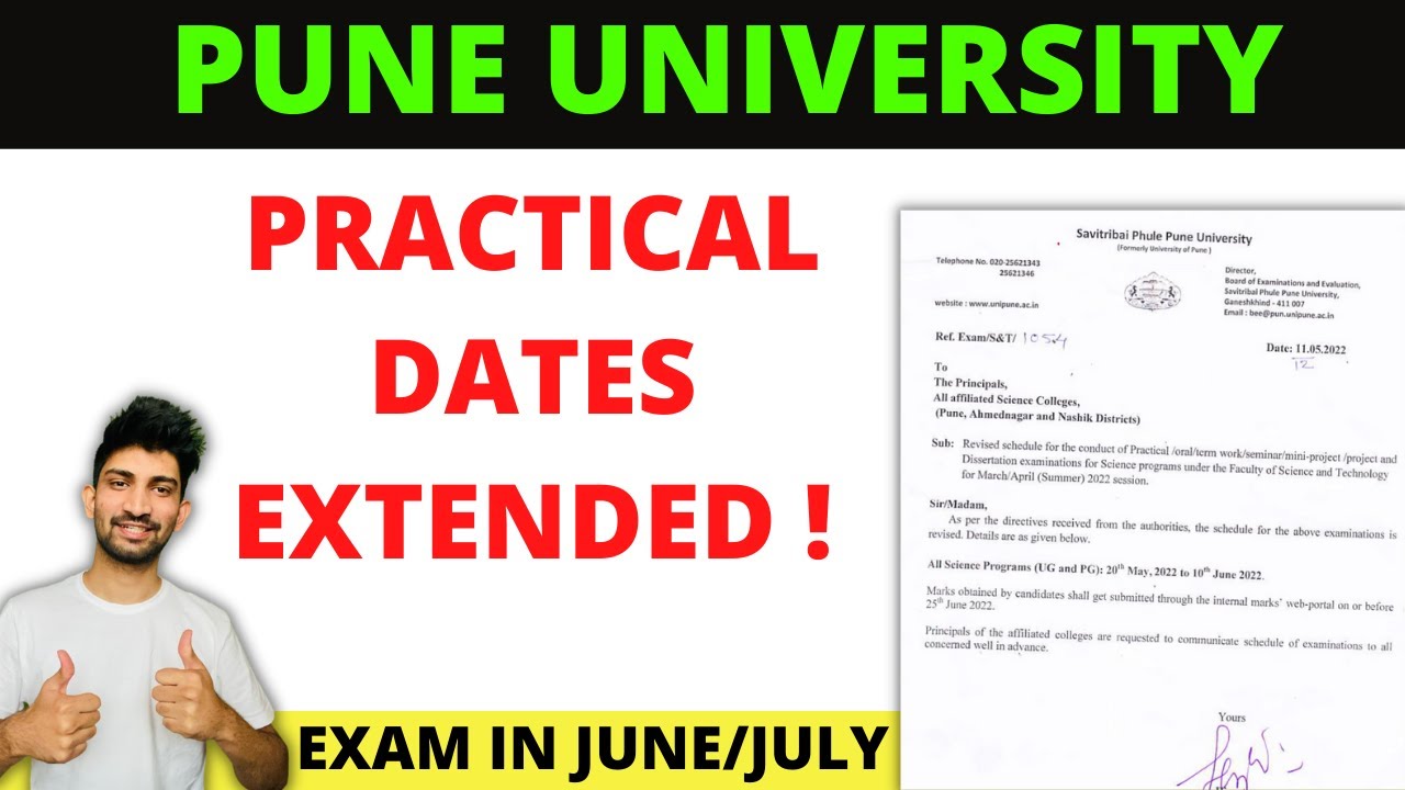 Pune University Practical Dates Extended | Sppu Summer Exams in June / July