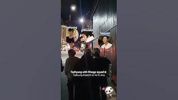 Taehyung had a night walk with Wooga squad #shorts #taehyung #wooga #bts